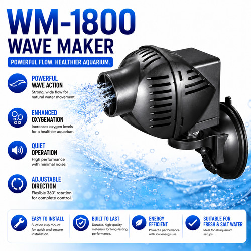 Hidom 1800 aquarium - wm-1800, wave