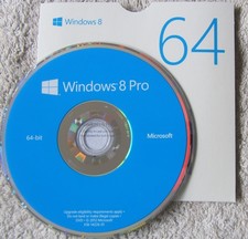 Microsoft Windows 8 Pro, Full Retail Version, 64-Bit DVD, Product Key