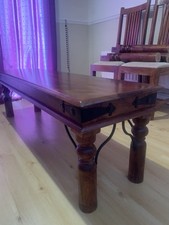 Maharani Dining Table Bench Set with 2 Chairs From John Lewis. Dismantled In UK