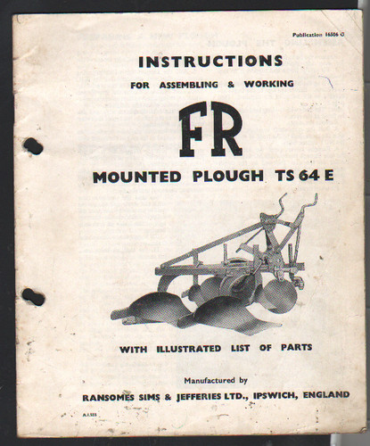 Original ransomes 64 e - "ts, e"