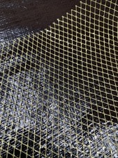 50m gold metallic mesh - of, net