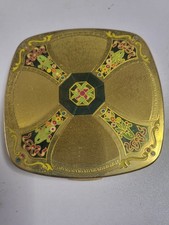 Vintage Gold-Tone Powder