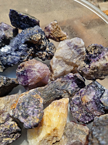 Blue john fluoride from - john,