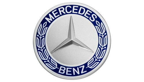 75mm mercedes blue alloy wheel - blue,
