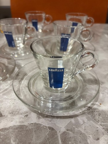 Lavazza glass espresso cups - lavazza,