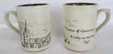 Laugharne Pottery Wales Exclusive St Thomas Of Canterbury Two Coffee / Tea Mugs