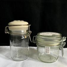 2 RETRO KILNER / STORAGE JARS