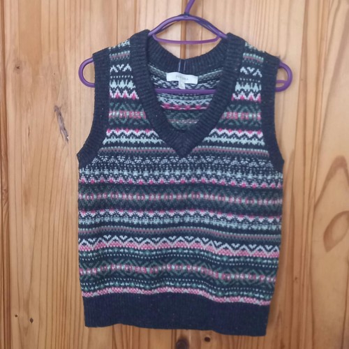 Fairisle jumper tank - fairisle, top