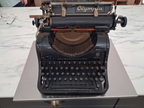 Vintage typewriter german - vintage,