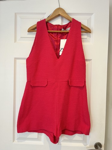 Zara fuchsia pink playsuit - zara,