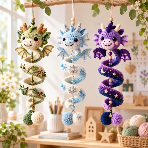 Dragon crochet kit - kit, for