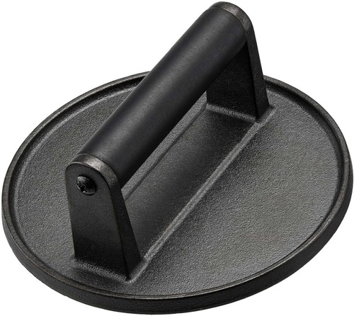 Cast iron burger press 14cm - cast,