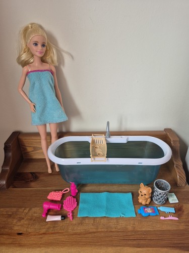Barbie bath time bathroom set - barbie,