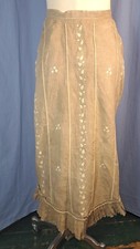 1870S EMBROIDERED LINEN