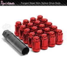 20 x Spline Wheel Nuts Red