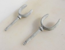 Vintage Galvanised Row locks Classic Boat Sailing Rowing Rowlocks Iron