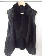 Ladies NEW LOOK BLACK PVC FAUX