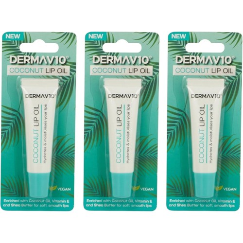 Dermav10 coconut lip oil - coconut,