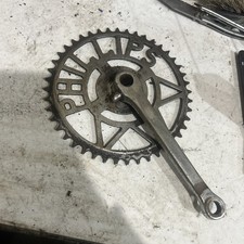 VTG PHILLIPS BICYCLE BIKE COTTERED DRIVE SIDE ARM ENGLAND 1970's 165MM 44T 1/2”