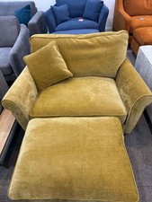Maldon Love Seat and footstool by Bridgman - showroom model