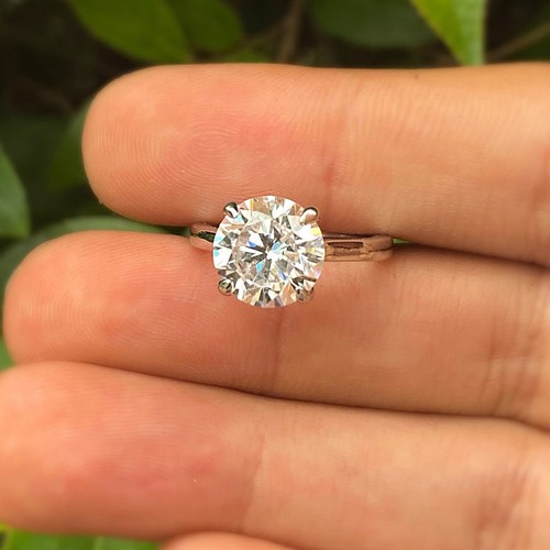 Diamond ring engagement - engagement, gold