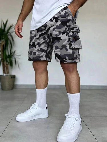 Mens cargo shorts combat - combat, multi
