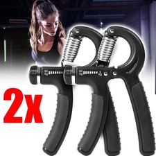 2PCS 5-60kg Sport Hand Grip Strengthener Adjustable Forearm Wrist Finger Trainer