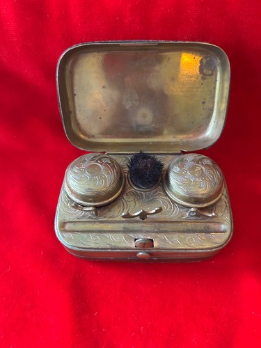 Vintage travelling inkwell - vintage,