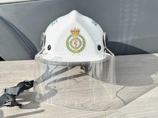 OBSOLETE NORTH WEST AMBULANCE SERVICE HELMET WHITE WITH VISOR MEDICAL UNIFORM
