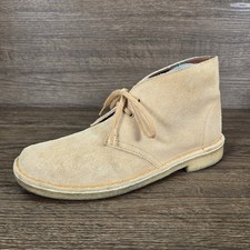 Clarks Originals Womens Desert Boot Light Tan Suede Size UK 6 D EU 39.5