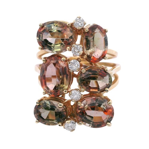 18kt yellow gold andalusite - 18kt, &