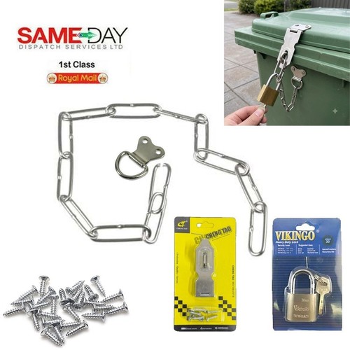 Wheelie bin lid - wheelie, chain