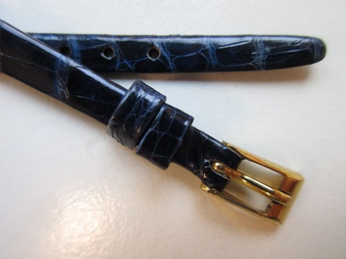 Hirsch blue alligator mm - blue,
