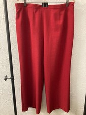 JACQUES VERT - DARK RED - WIDE LEG - TROUSERS -  SIZE 20
