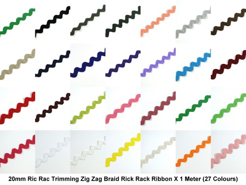 20mm ric rac trimming - ric, zag