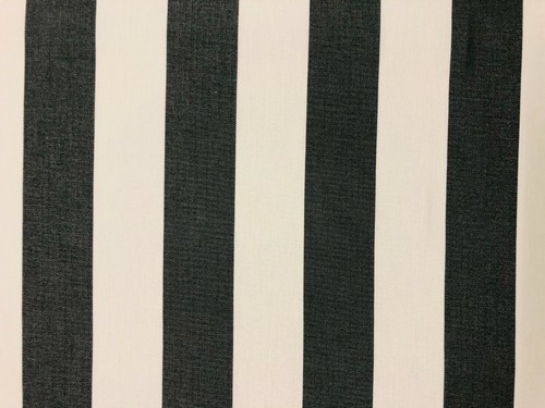 Black white striped dralon - black,
