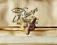 VICTORIAN 9CT GOLD RUBY EYED