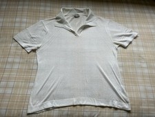 Deane And White Super Fine Cotton Short Sleeve White Top Collared XL