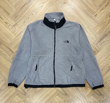 The North Face Full Zip Grey Fleece Jacket With Black Trim Men’s L