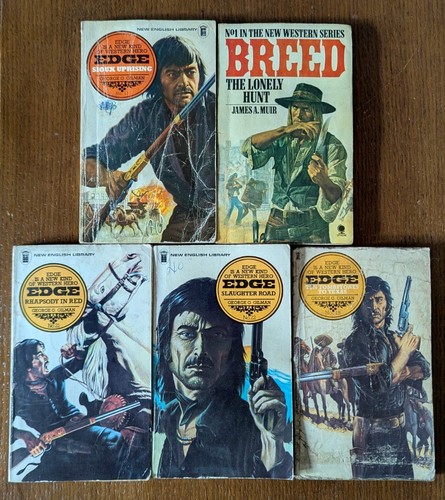 Vintage western paperback - 5x,