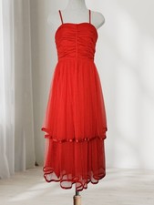 Red 80s/90s Style Layered Mesh