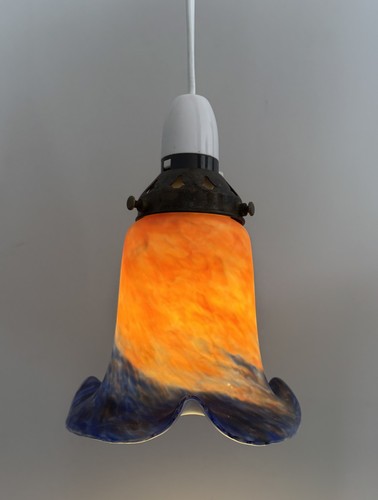 Vintage glass pendant ceiling - glass,