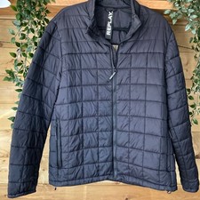 Replay Black Quilted Zip Up