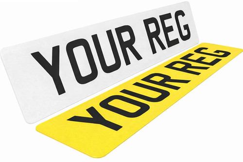 Number plates gel - number, 3d