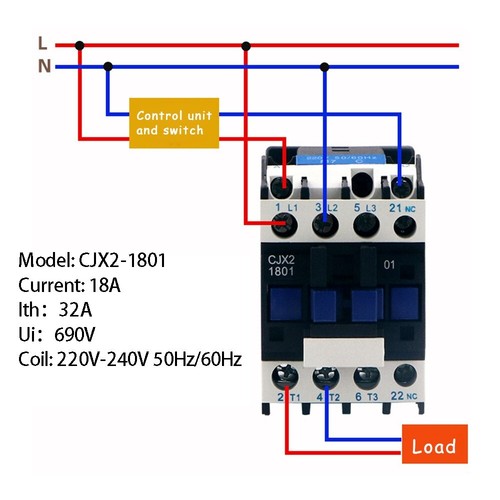 240v contactor coil 32a - contactor, ac