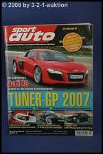 Sports Car 7/07 Audi R8 Mini Cooper VW Golf W12