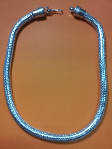 Indian silver bath necklace - ,