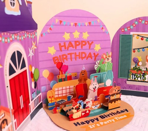 Birthday card pop - up,