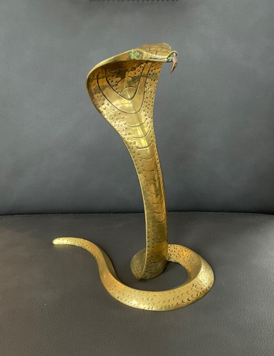 Vintage snake ornamaent brass - vintage,