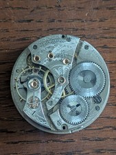 Waltham Grade 625 Pocket Watch Movement/Dial/Hands, 16s for Restoration #P138